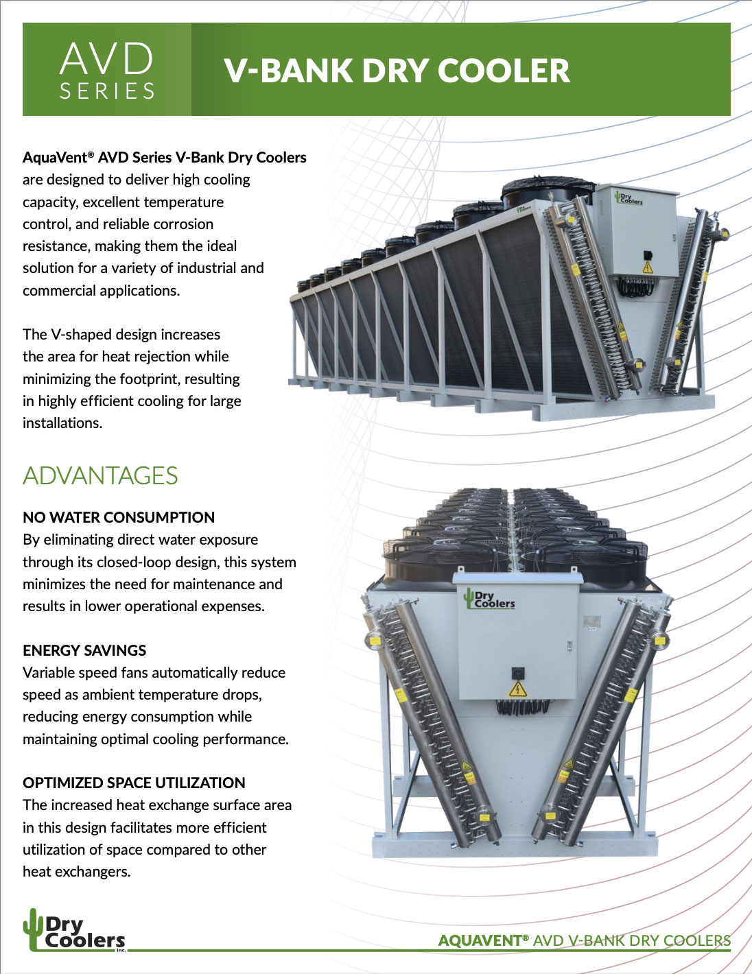 AVD Series V-Bank Dry Cooler